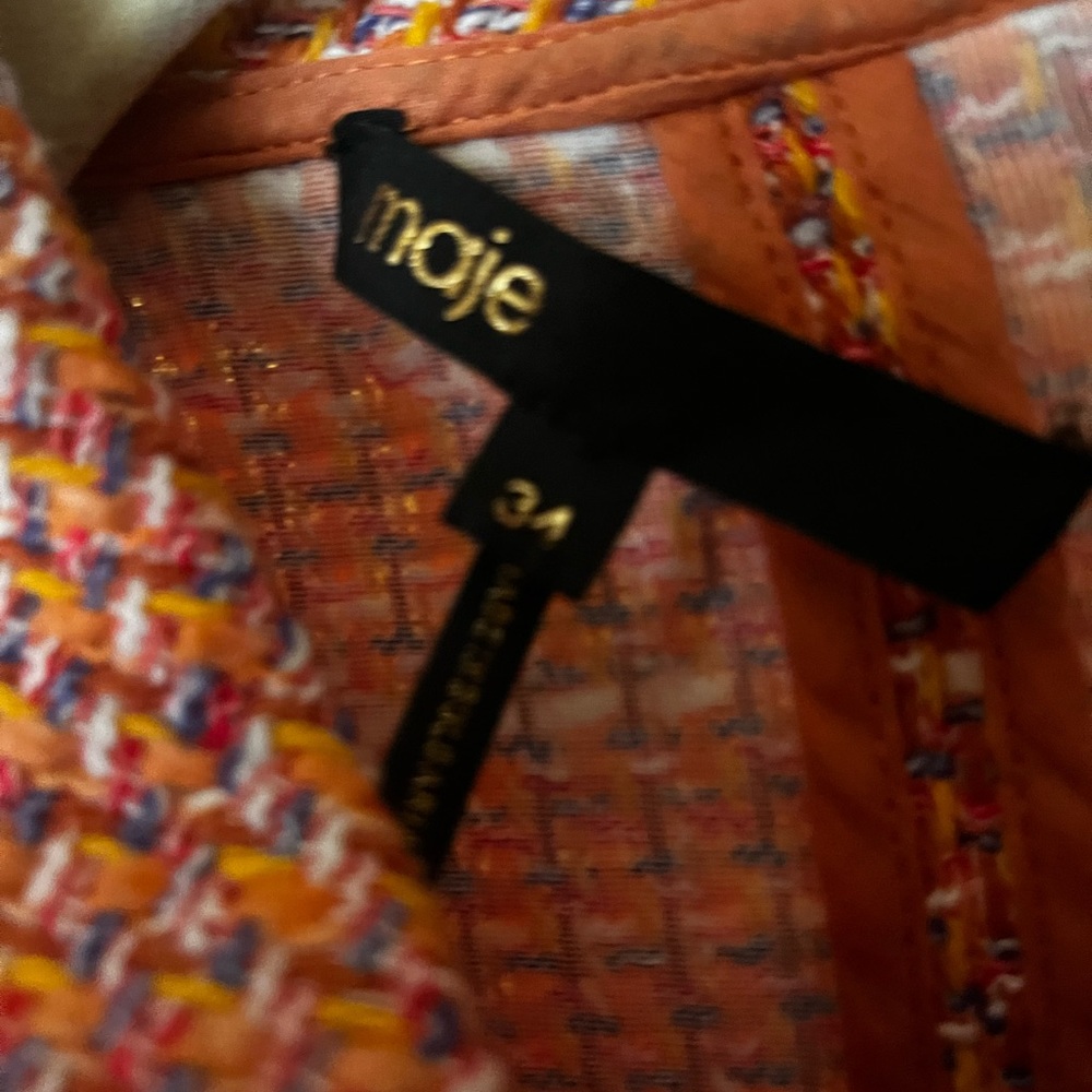 Maje Rimoda Tweed three quarter dress - Picture 6 of 7